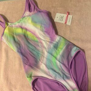 *NWT* ATHLETICA One Piece Tie Dye Swimsuit Girl's XL 14